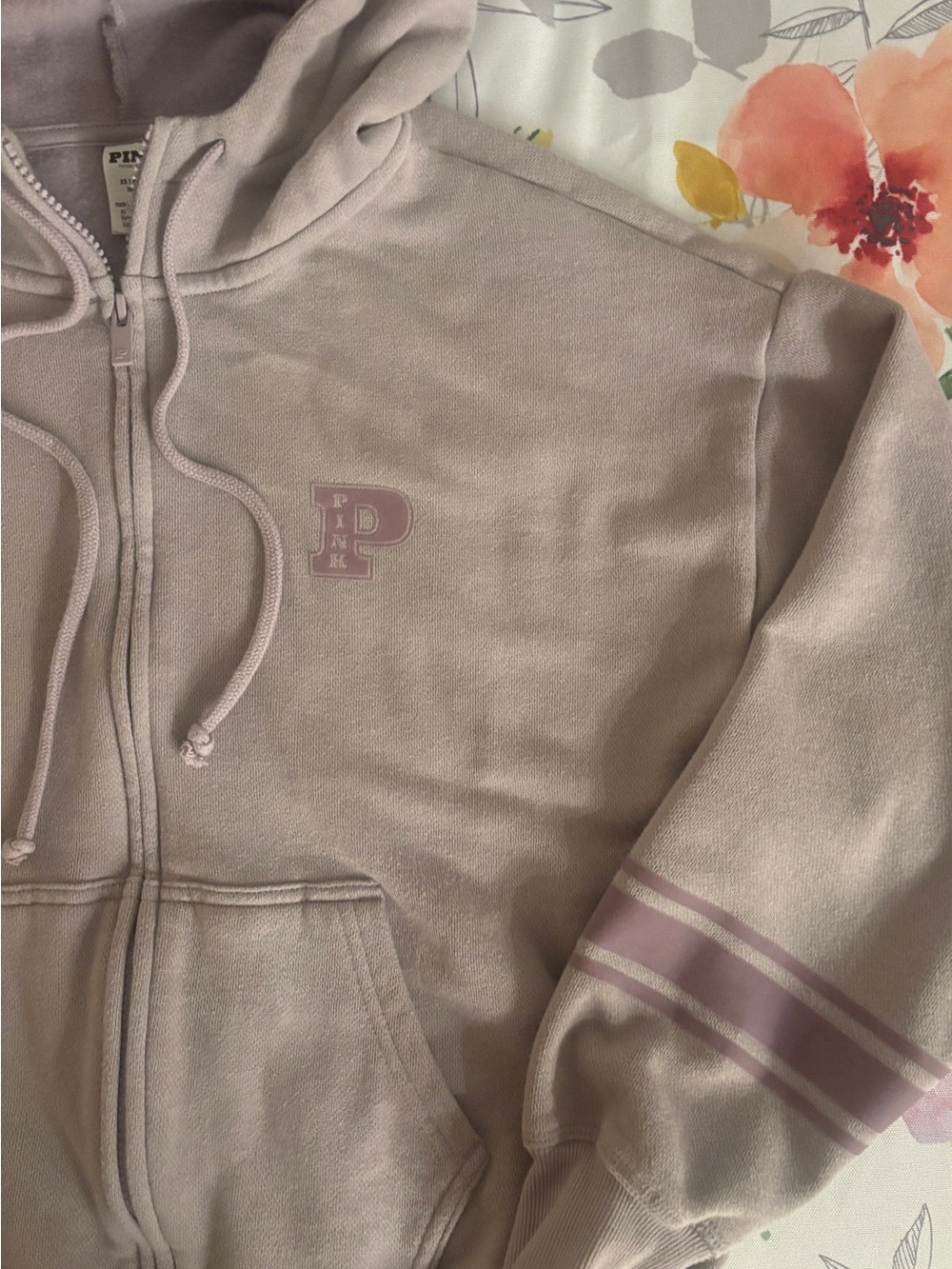PINK - Women’s Lilac Zip-Up Hoodie Jacket